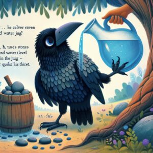 Kurzgeschichte: #Der kluge Rabe und der Wasserkrug#