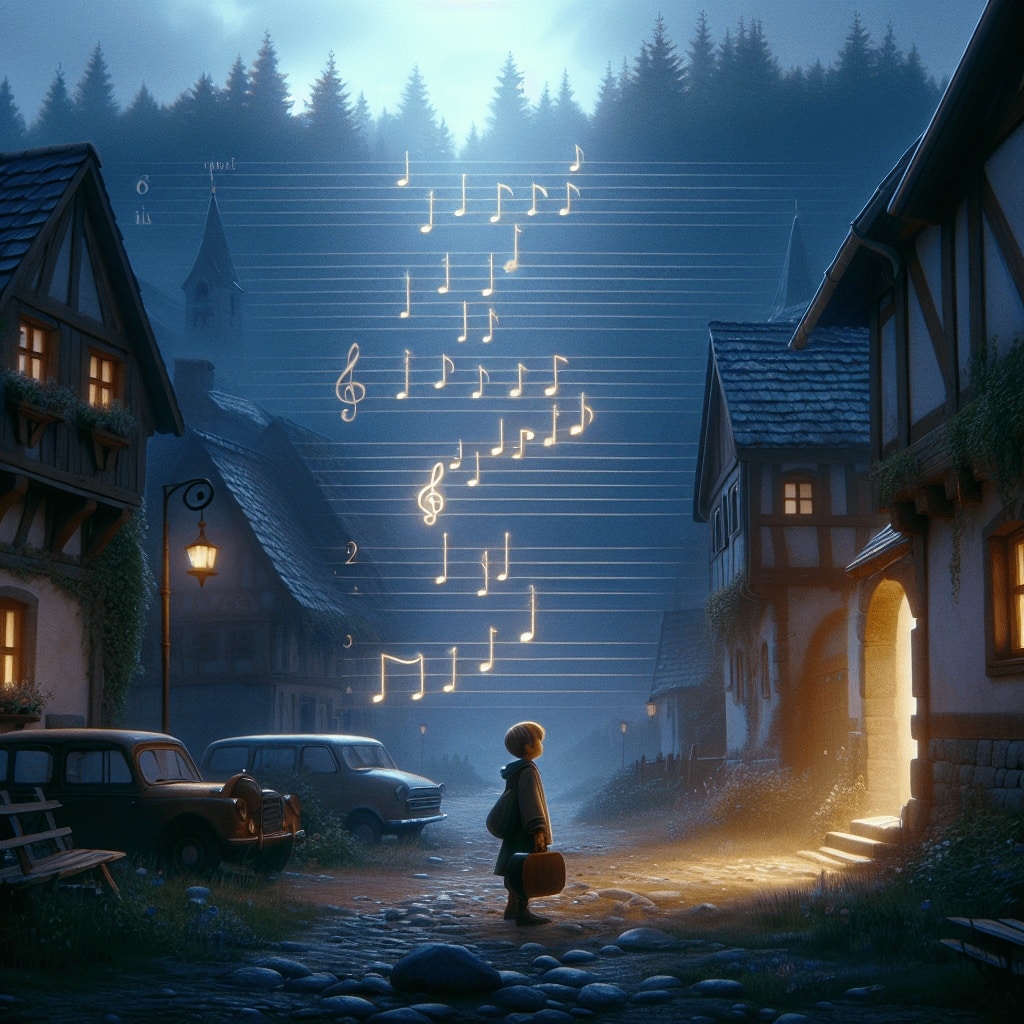 In einem kleinen Dorf, wo die Zeit stillzustehen scheint, entdeckt die junge Musikantin Lena eine geheimnisvolle Melodie, die sie in die vergänglichen Momente des Lebens führt. Jede Note offenbart die Schönheit und Traurigkeit des Augenblicks. Während sie ihrer Bestimmung folgt, lernt sie, den flüchtigen Zauber des Lebens zu schätzen und die tiefen Verbindungen zu den Menschen um sie herum zu würdigen. Ein bewegendes Lied über Verlust, Liebe und die Kraft der Erinnerung.