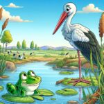 Kurzgeschichte: #Der Frosch und der Storch#