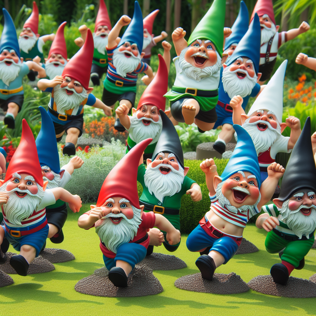 Kurzgeschichte: #Das Rennen der Gartenzwerge#