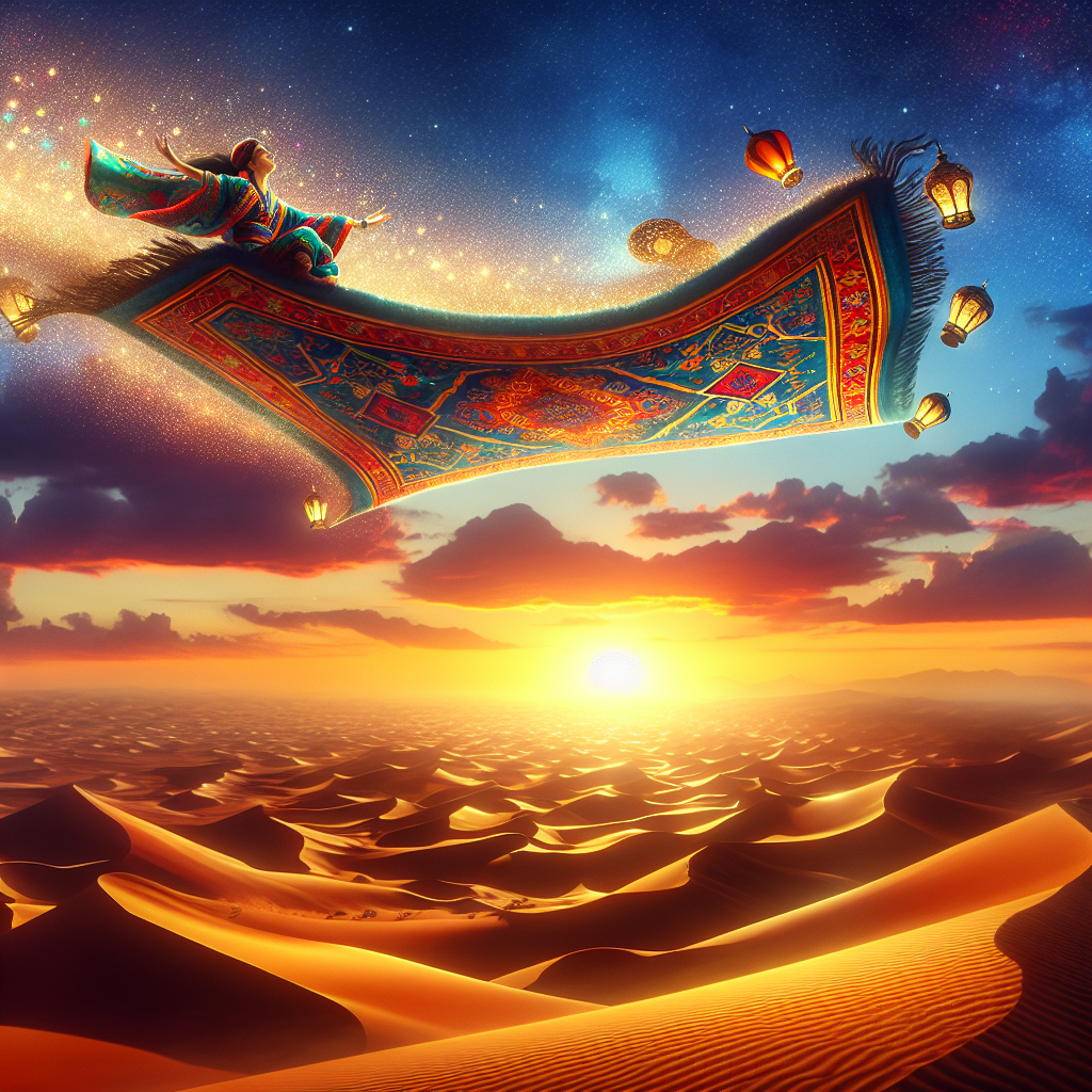 Kurzgeschichte: #Der fliegende Teppich#