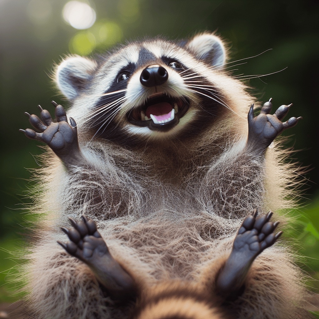 Kurzgeschichte: #Der fröhliche Waschbär#
