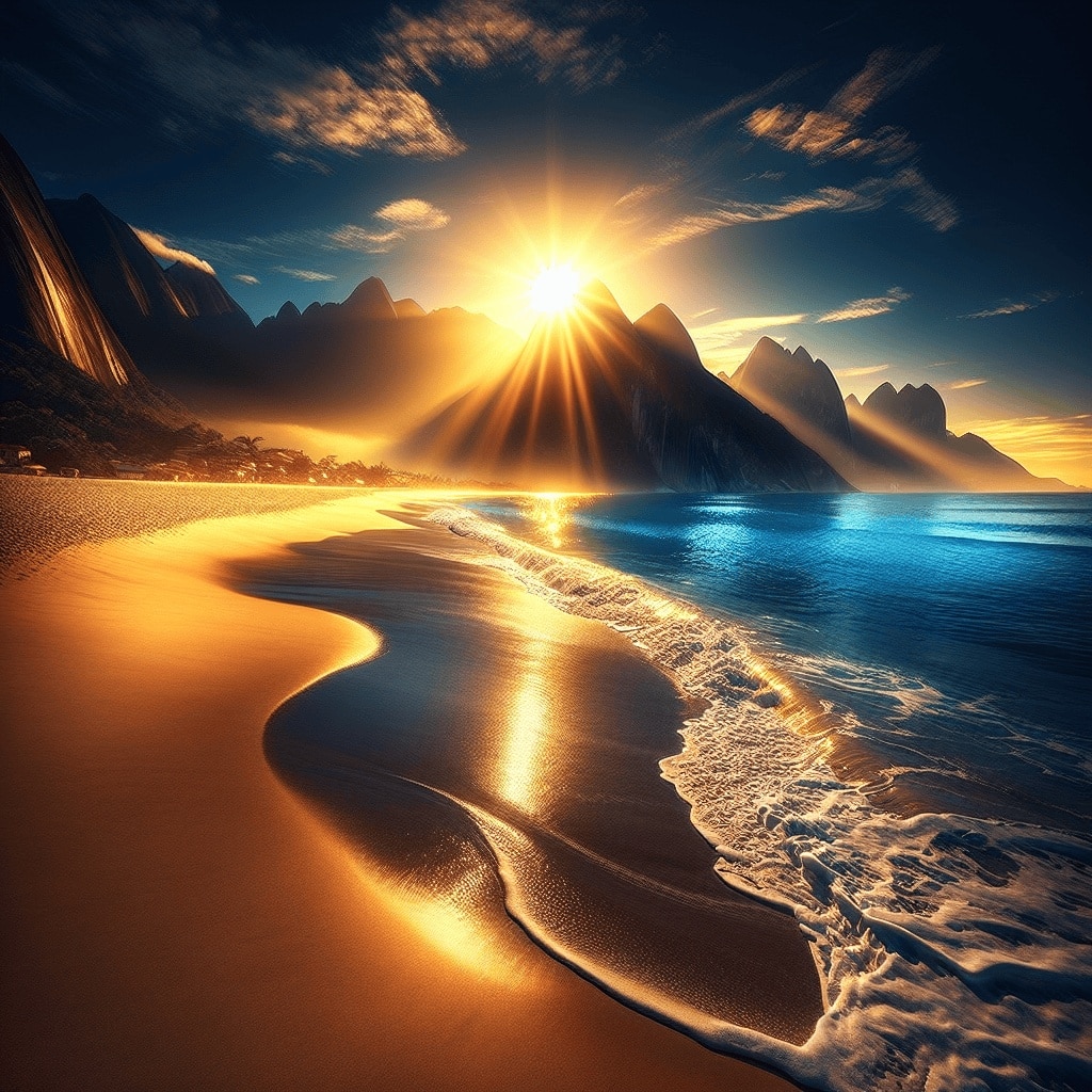 Kurzgeschichte: #Der glitzernde Sandstrand#