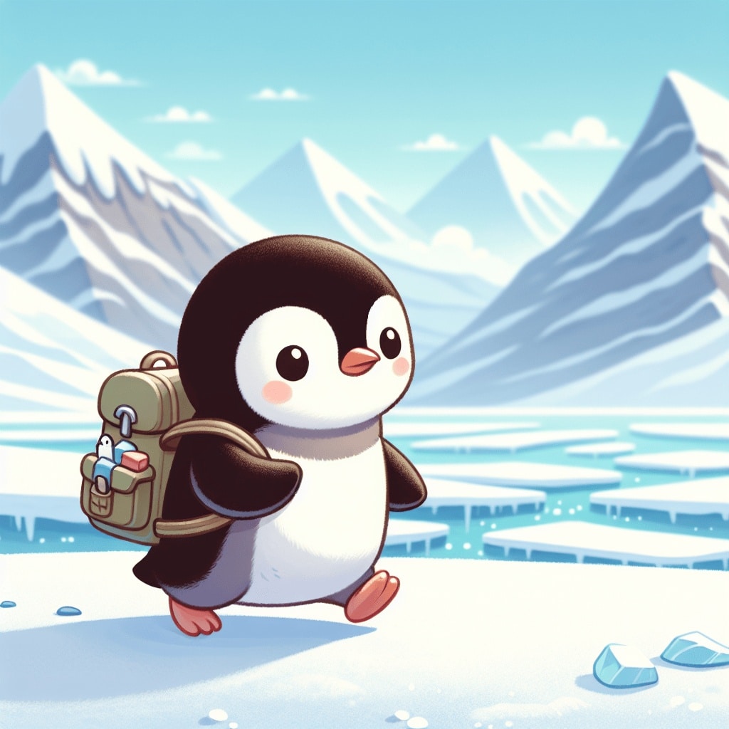 Kurzgeschichte: #Der kleine Pinguin auf Reisen#