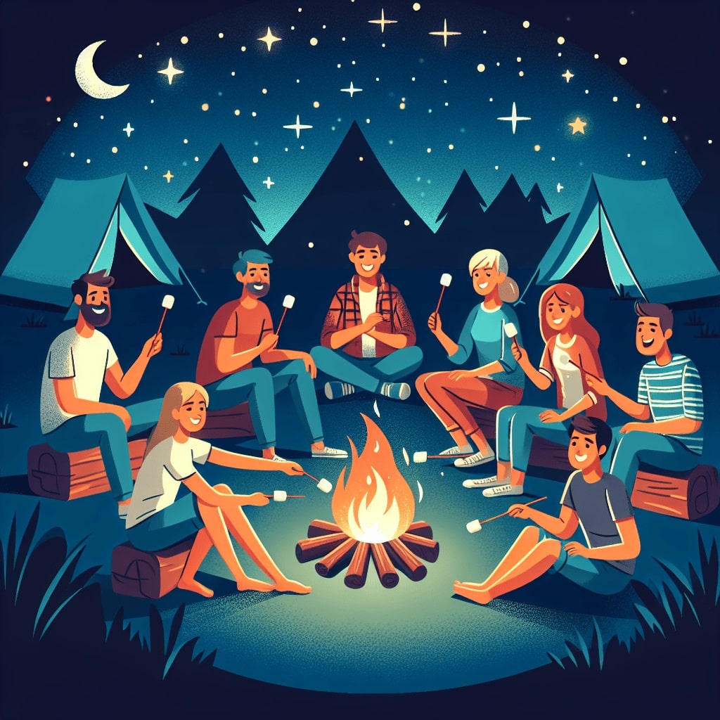 Kurzgeschichte: #Die fröhliche Zeltlagernacht#