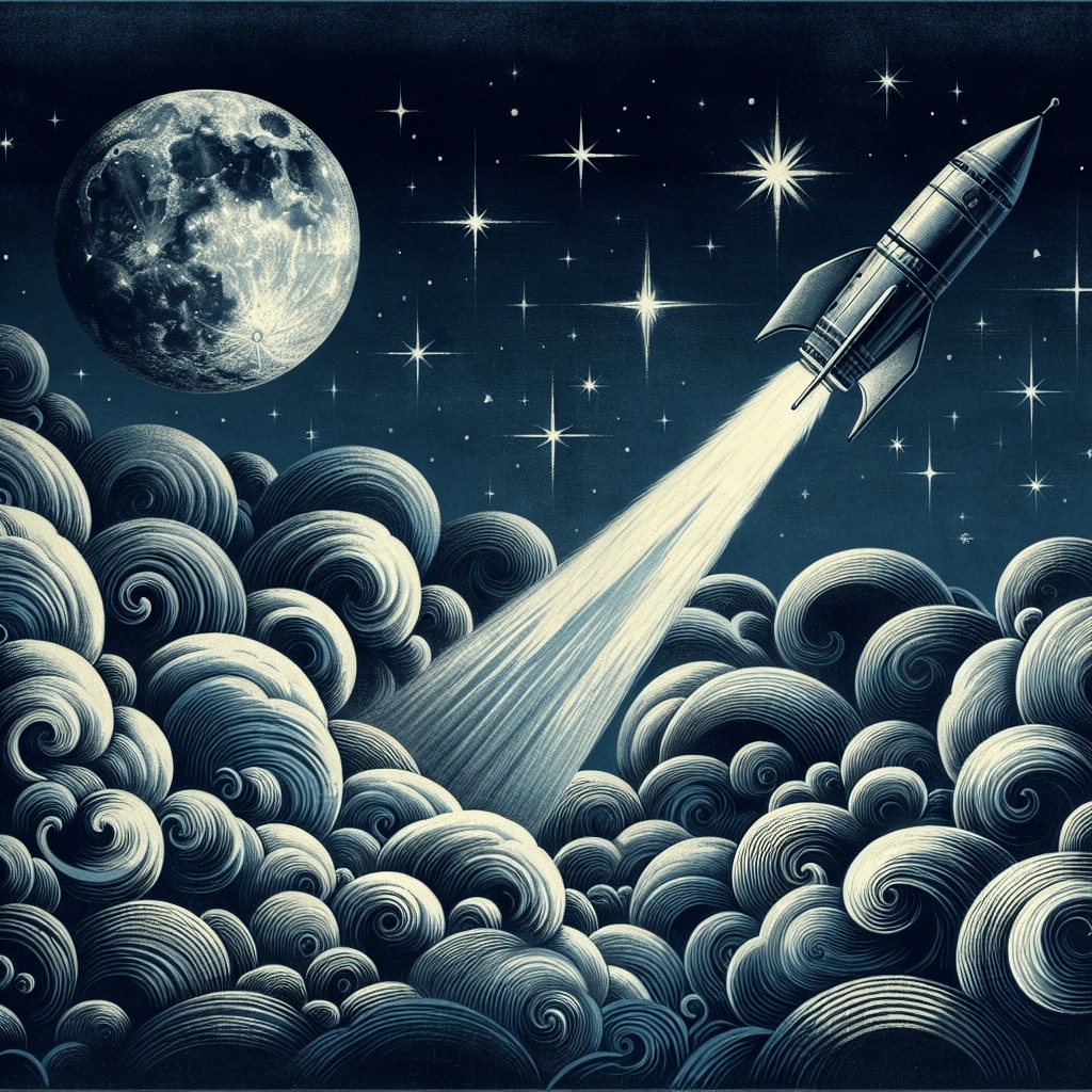 Kurzgeschichte: #Die Reise zum Mond#