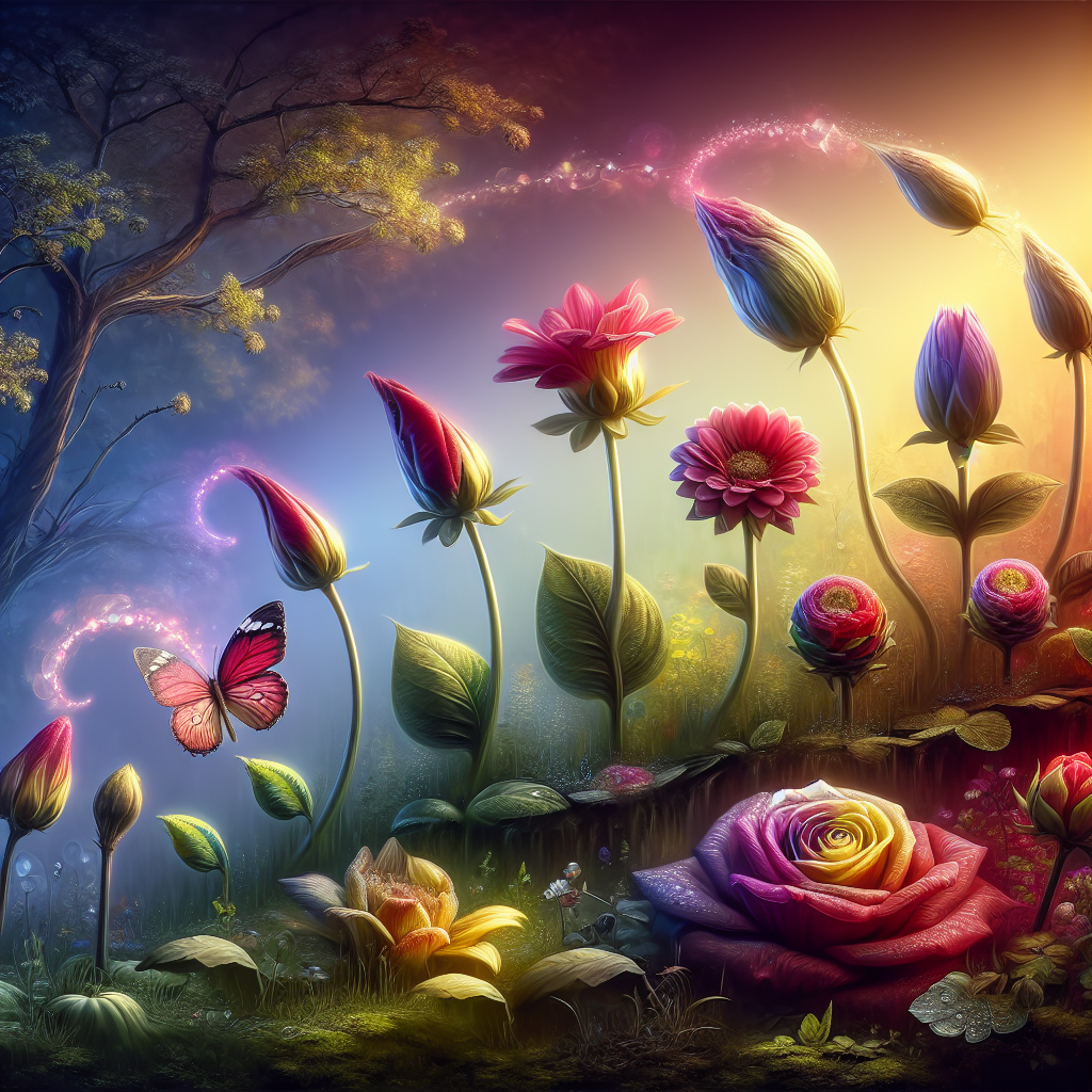 Kurzgeschichte: #Die Verwandlung der Blumen#
